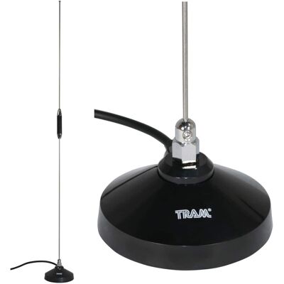 Tram - Scanner 3.5" Magnet Antenna with BNC-Male Connector - Black Tram - Scanner 3.5" Magnet Antenna with BNC-Male Connector - Black