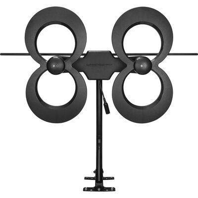 Antennas Direct - ClearStream 4MAX Indoor/Outdoor UHF/VHF HDTV Antenna - Black Antennas Direct - ClearStream 4MAX Indoor/Outdoor UHF/VHF HDTV Antenna - Black