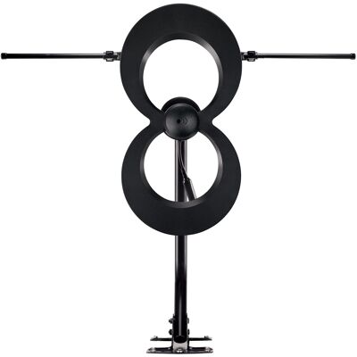Antennas Direct - ClearStream MAX-XR Indoor/Outdoor HDTV Antenna 60-Mile Range - Black Antennas Direct - ClearStream MAX-XR Indoor/Outdoor HDTV Antenna 60-Mile Range - Black