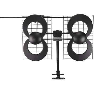 Antennas Direct - ClearStream 4V Indoor/Outdoor HDTV Antenna - Black/Silver Antennas Direct - ClearStream 4V Indoor/Outdoor HDTV Antenna - Black/Silver