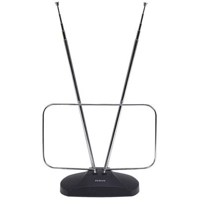 RCA - Indoor HDTV Antenna 1 pk - Black RCA - Indoor HDTV Antenna 1 pk - Black