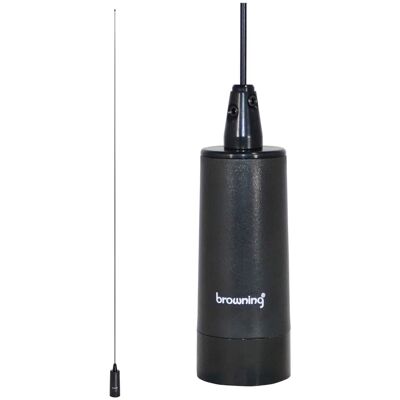Browning - 200-Watt Low-Band 26.5 MHz to 30 MHz Unity-Gain UHF Antenna with NMO Mounting - Black Base Browning - 200-Watt Low-Band 26.5 MHz to 30 MHz Unity-Gain UHF Antenna with NMO Mounting - Black Base