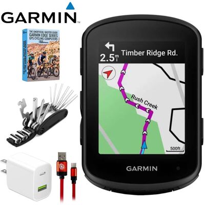 Garmin - Edge 840, GPS Cycling Computer, Device Only w/ Deco Gear Master Guide Bundle - Black Garmin - Edge 840, GPS Cycling Computer, Device Only w/ Deco Gear Master Guide Bundle - Black