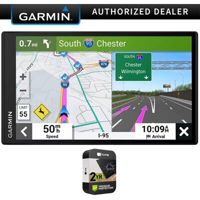 Garmin - DriveSmart 86 8" GPS with Built-In Bluetooth, Map Updates and Traffic Updates + 2-Year Extended Warranty Package - Black Garmin - DriveSmart 86 8" GPS with Built-In Bluetooth, Map Updates and Traffic Updates + 2-Year Extended Warranty Package - Black