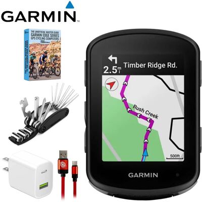 Garmin - Edge 540 GPS Cycling Computer, Device Only w/ Deco Gear Master Guide Bundle - Black Garmin - Edge 540 GPS Cycling Computer, Device Only w/ Deco Gear Master Guide Bundle - Black