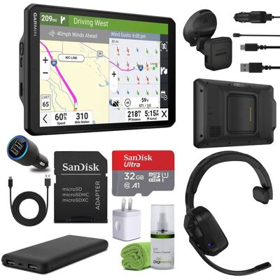 Garmin - dēzl OTR1020 10in Truck GPS Bundle with SD Card & Cleaning Kit - Black Garmin - dēzl OTR1020 10in Truck GPS Bundle with SD Card & Cleaning Kit - Black