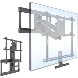 Mount-It! - Fireplace TV Wall Mount for 42"– 65" TVs, Pull Down & Tilt, Heavy Duty - Black Mount-It! - Fireplace TV Wall Mount for 42"– 65" TVs, Pull Down & Tilt, Heavy Duty - Black
