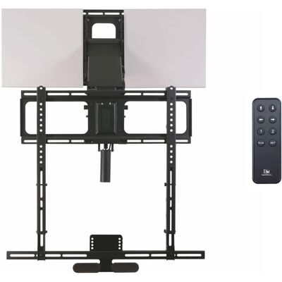 MantelMount - MM815 Motorized Above Fireplace Pull Down TV Mount with RF Remote & Automated Swivel for TVs 45"-90" Up to 115 lbs - Black MantelMount - MM815 Motorized Above Fireplace Pull Down TV Mount with RF Remote & Automated Swivel for TVs 45"-90" Up to 115 lbs - Black