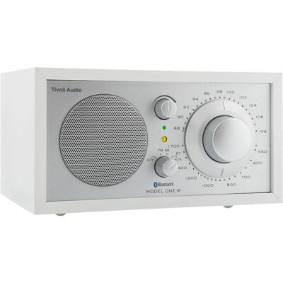 Tivoli Audio - Bluetooth AM/FM Table Radio - White/Silver Tivoli Audio - Bluetooth AM/FM Table Radio - White/Silver