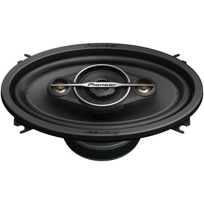 Pioneer - 4" x 6" 4-Way Car Speakers Carbon/Mica-reinforced IMPP cone (Pair) - Black Pioneer - 4" x 6" 4-Way Car Speakers Carbon/Mica-reinforced IMPP cone (Pair) - Black