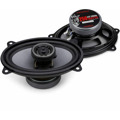Crunch - CS46CX 4x6 Inch 2-Way Car Speakers, 250W Coaxial Audio System - Black Crunch - CS46CX 4x6 Inch 2-Way Car Speakers, 250W Coaxial Audio System - Black