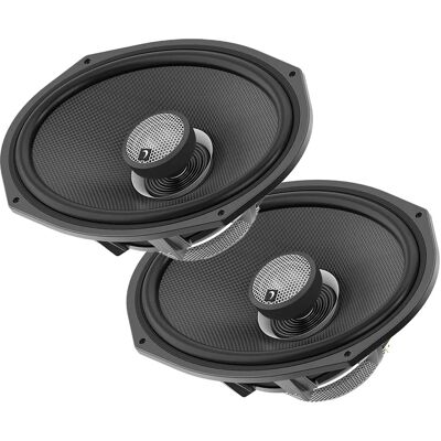 Diamond Audio - HXM69F2BK Motorsport 2-Way 6"X9" 2-Ohm Flush Mount Speaker Black Carbon Cone Speaker - 450W Max/150W Rms - Black/Gray Diamond Audio - HXM69F2BK Motorsport 2-Way 6"X9" 2-Ohm Flush Mount Speaker Black Carbon Cone Speaker - 450W Max/150W Rms - Black/Gray