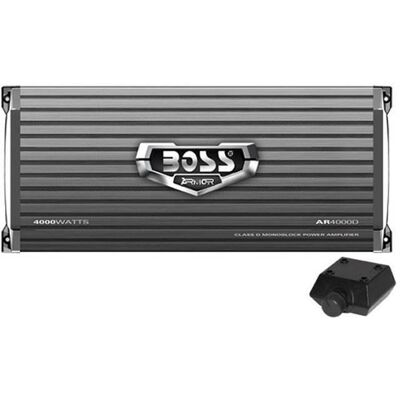 Boss Audio - AR4000D Armor 4000W Monoblock Class D Car Amplifier + Remote (2 Pack) Boss Audio - AR4000D Armor 4000W Monoblock Class D Car Amplifier + Remote (2 Pack)