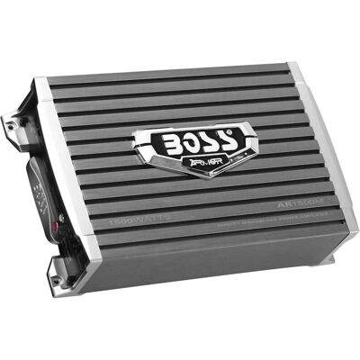 Boss Audio - Armor 1500W Class AB Mono MOSFET Amplifier with Variable Low-Pass Crossover - Black/Chrome Boss Audio - Armor 1500W Class AB Mono MOSFET Amplifier with Variable Low-Pass Crossover - Black/Chrome