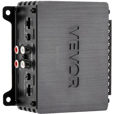 VEVOR - 4 Channel Car Audio Amplifier 2 Ohm Stable Bridgeable Class D Full Range Amp Max Power 4 x 110W @ 4 Ohm / 4 x 160W - Titanium Gray VEVOR - 4 Channel Car Audio Amplifier 2 Ohm Stable Bridgeable Class D Full Range Amp Max Power 4 x 110W @ 4 Ohm / 4 x 160W - Titanium Gray