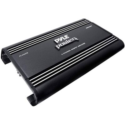 Pyle - PLA4478 4-Channel Car Stereo Amplifier 4000W, Bridgeable MOSFET, Bass Boost Control Pyle - PLA4478 4-Channel Car Stereo Amplifier 4000W, Bridgeable MOSFET, Bass Boost Control