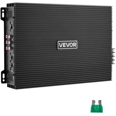 VEVOR - 4 Channel Car Audio Amplifier 2 Ohm Stable Bridgeable Class A/B Full Range Amp Max Power 4 x 200W @ 4 Ohm / 4 x 400W - Titanium Gray VEVOR - 4 Channel Car Audio Amplifier 2 Ohm Stable Bridgeable Class A/B Full Range Amp Max Power 4 x 200W @ 4 Ohm / 4 x 400W - Titanium Gray