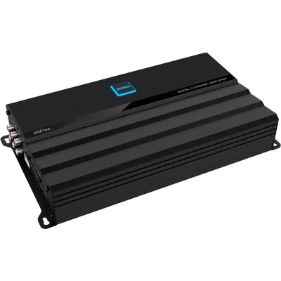 Jensen - JAFIVE 5 Channel MOSFET Amplifier 85 Watts RMS x 4 Channels @ 4 Ohms + 310 Watts RMS x 1 Channel @ 4 Ohms (S - Black/Gray Jensen - JAFIVE 5 Channel MOSFET Amplifier 85 Watts RMS x 4 Channels @ 4 Ohms + 310 Watts RMS x 1 Channel @ 4 Ohms (S - Black/Gray