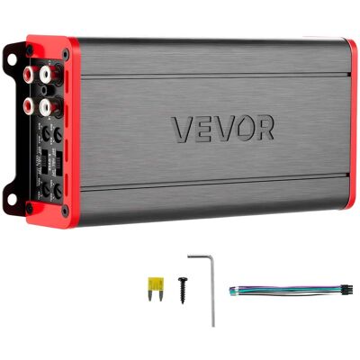 VEVOR - 4 Channel Car Audio Amplifier 2 Ohm Stable Bridgeable Class D Full Range Amp Max Power 4 x 272W @ 4 Ohm / 4 x 400W - Titanium Gray VEVOR - 4 Channel Car Audio Amplifier 2 Ohm Stable Bridgeable Class D Full Range Amp Max Power 4 x 272W @ 4 Ohm / 4 x 400W - Titanium Gray