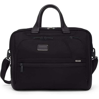 TUMI - Alpha Medium Expandable Briefcase for 15" Laptop - Black TUMI - Alpha Medium Expandable Briefcase for 15" Laptop - Black