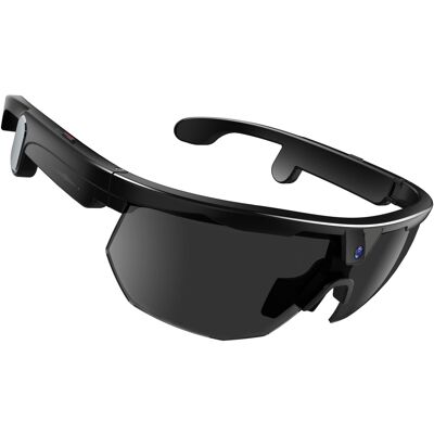 Loheer - Smart Glasses with 32MP Camera, 1200P Video, AI Voice Assistant, Wi-Fi, IP66 Sports Sunglasses - Black - Black - (2026) Loheer - Smart Glasses with 32MP Camera, 1200P Video, AI Voice Assistant, Wi-Fi, IP66 Sports Sunglasses - Black - Black - (2026)