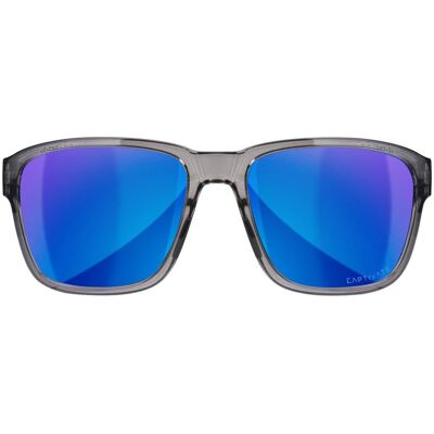 Wiley X - Wiley-X WX Trek Sunglasses ( Mirror Lens, Gloss Crystal Gray Frame) - Blue Wiley X - Wiley-X WX Trek Sunglasses ( Mirror Lens, Gloss Crystal Gray Frame) - Blue