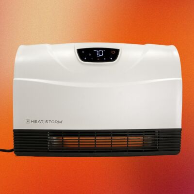 Heat Storm - 1500 Watt Smart Infrared Wall Heater with Wi-Fi - White Heat Storm - 1500 Watt Smart Infrared Wall Heater with Wi-Fi - White