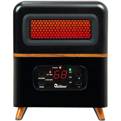 DR. INFRARED HEATER - DR-978 Dual Heating Hybrid Space Heater, 1500W with Remote , More Heat - Black DR. INFRARED HEATER - DR-978 Dual Heating Hybrid Space Heater, 1500W with Remote , More Heat - Black