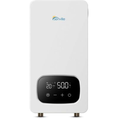 Senville - 13kW Electric Tankless Water Heater - White Senville - 13kW Electric Tankless Water Heater - White