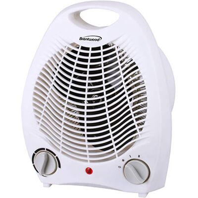 Brentwood - 1500 watt 2 in 1 Fan Heater - White Brentwood - 1500 watt 2 in 1 Fan Heater - White