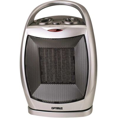 Optimus - Oscillating Ceramic Heater - Silver Optimus - Oscillating Ceramic Heater - Silver