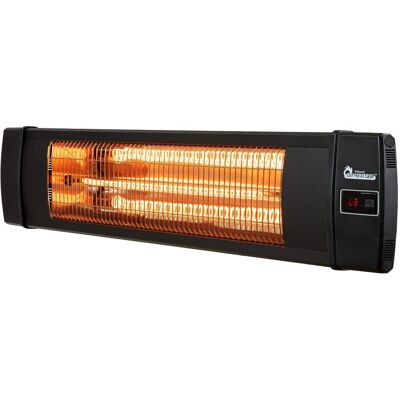 DR. INFRARED HEATER - DR-238 1500W Carbon Infrared Indoor/Outdoor Patio Heater, Wall or Ceiling Mount With Remote Control - Black DR. INFRARED HEATER - DR-238 1500W Carbon Infrared Indoor/Outdoor Patio Heater, Wall or Ceiling Mount With Remote Control - Black