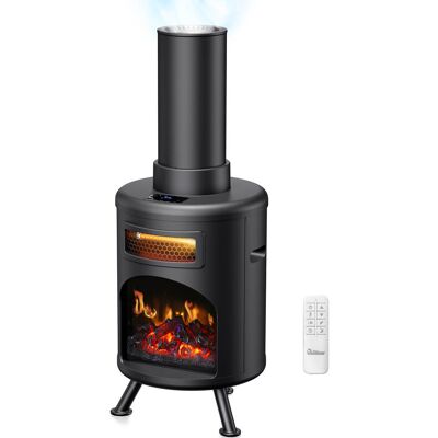 DR. INFRARED HEATER - DR-991 Portable Electric Fireplace Space Heater with Humidifier & Remote, 1500W Infrared, 3D Flame, Timer, ETL Listed - Black DR. INFRARED HEATER - DR-991 Portable Electric Fireplace Space Heater with Humidifier & Remote, 1500W Infrared, 3D Flame, Timer, ETL Listed - Black