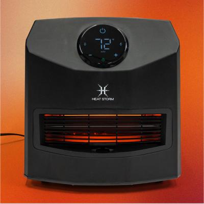 Heat Storm - 1500-Watt Ultra-Portable Infrared Heater - Black Heat Storm - 1500-Watt Ultra-Portable Infrared Heater - Black