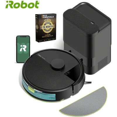 iRobot - Roomba 105 Combo Vacuum & Mop + AutoEmpty Dock - Self-Empties Intense Power Suction LiDAR + 26 Month Extended Warranty - Black iRobot - Roomba 105 Combo Vacuum & Mop + AutoEmpty Dock - Self-Empties Intense Power Suction LiDAR + 26 Month Extended Warranty - Black