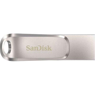 SanDisk - Ultra Dual Drive Luxe 256GB USB 3.1, USB Type-C Flash Drive - Silver SanDisk - Ultra Dual Drive Luxe 256GB USB 3.1, USB Type-C Flash Drive - Silver