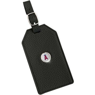 Jardine - Los Angeles Angels Leather Luggage Tag - Black Jardine - Los Angeles Angels Leather Luggage Tag - Black
