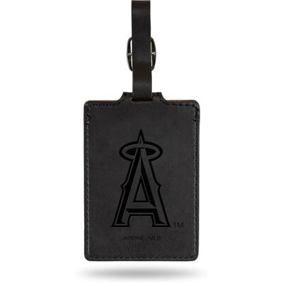 Jardine - Los Angeles Angels Ultra Suede Luggage Tag - Black Jardine - Los Angeles Angels Ultra Suede Luggage Tag - Black