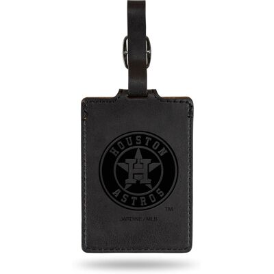 Jardine - Houston Astros Ultra Suede Luggage Tag - Black Jardine - Houston Astros Ultra Suede Luggage Tag - Black