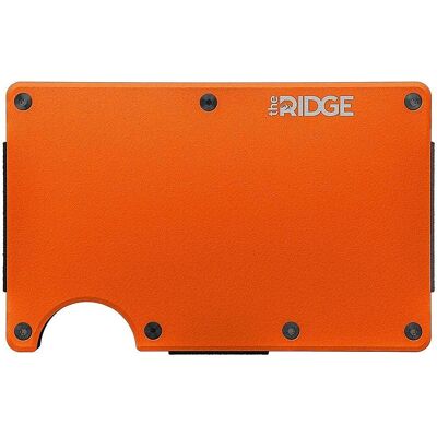 The Ridge Wallet - Aluminum: Cash Strap - Basecamp Orange The Ridge Wallet - Aluminum: Cash Strap - Basecamp Orange