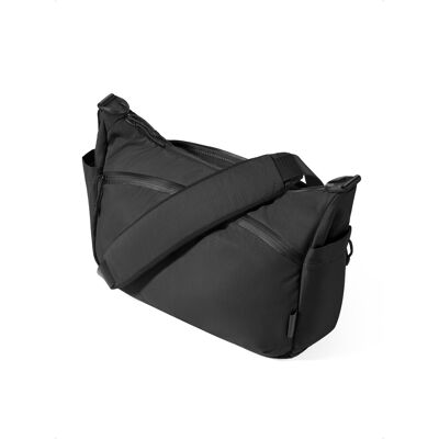 ALPAKA - Flight Satchel 11L Messenger & Crossbody Bag for Work Travel, Fits 12.9" Tablet, Luggage Pass-Through - Black Axoflux 210D ALPAKA - Flight Satchel 11L Messenger & Crossbody Bag for Work Travel, Fits 12.9" Tablet, Luggage Pass-Through - Black Axoflux 210D