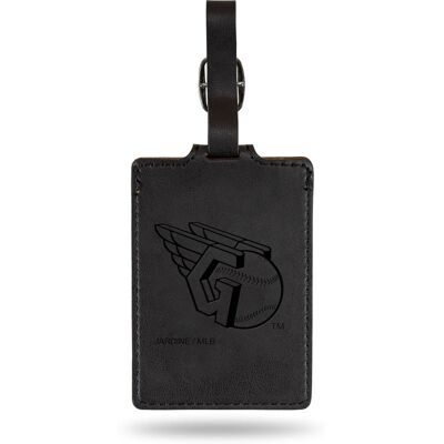 Jardine - Cleveland Guardians Ultra Suede Luggage Tag - Black Jardine - Cleveland Guardians Ultra Suede Luggage Tag - Black