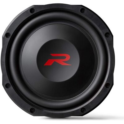 Alpine - RS-W10D2 10-inch R-Series Shallow Subwoofer with Dual 2-Ohm Voice Coils - Black/Gray Alpine - RS-W10D2 10-inch R-Series Shallow Subwoofer with Dual 2-Ohm Voice Coils - Black/Gray
