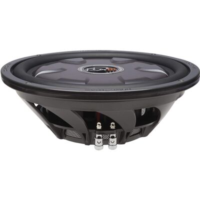 Powerbass - XL-1240TD - 12" Dual 4-Ohm Shallow Mount Subwoofer - Black/Gray Powerbass - XL-1240TD - 12" Dual 4-Ohm Shallow Mount Subwoofer - Black/Gray