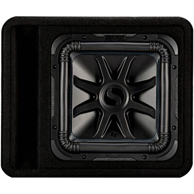 Kicker - Solo-Baric L7S 12" 2-Ohm Loaded Subwoofer Enclosure - Black Kicker - Solo-Baric L7S 12" 2-Ohm Loaded Subwoofer Enclosure - Black