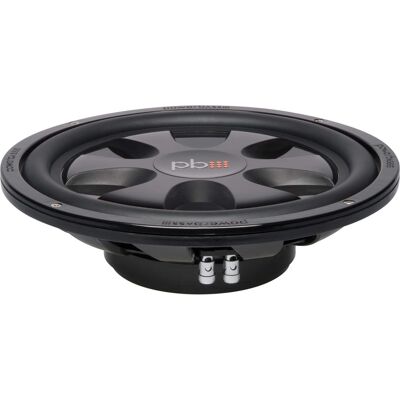 Powerbass - S-12TD - 12" Dual 4-Ohm Shallow Mount Subwoofer - Black/Gray Powerbass - S-12TD - 12" Dual 4-Ohm Shallow Mount Subwoofer - Black/Gray