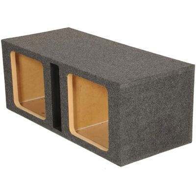 QPower - Square Solobaric Dual 12" Ported L3 L5 L7 Subwoofer Box Speaker Enclosure QPower - Square Solobaric Dual 12" Ported L3 L5 L7 Subwoofer Box Speaker Enclosure