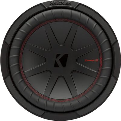 Kicker - CompR 10" Dual-Voice-Coil 2-Ohm Subwoofer - Black Kicker - CompR 10" Dual-Voice-Coil 2-Ohm Subwoofer - Black