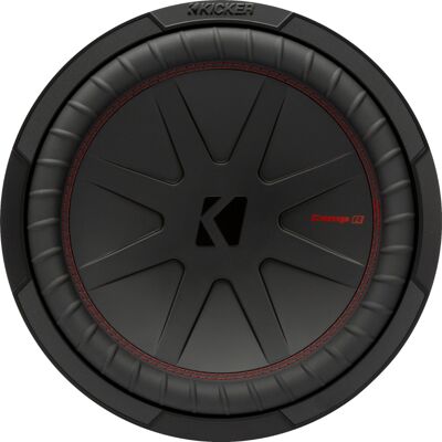 Kicker - CompR 12" Dual-Voice-Coil 2-Ohm Subwoofer - Black Kicker - CompR 12" Dual-Voice-Coil 2-Ohm Subwoofer - Black