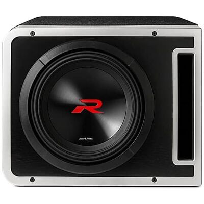 Alpine - Halo R2-Series 10" Dual Voice Coil 4-Ohm Loaded Subwoofer Enclosure - Black Alpine - Halo R2-Series 10" Dual Voice Coil 4-Ohm Loaded Subwoofer Enclosure - Black